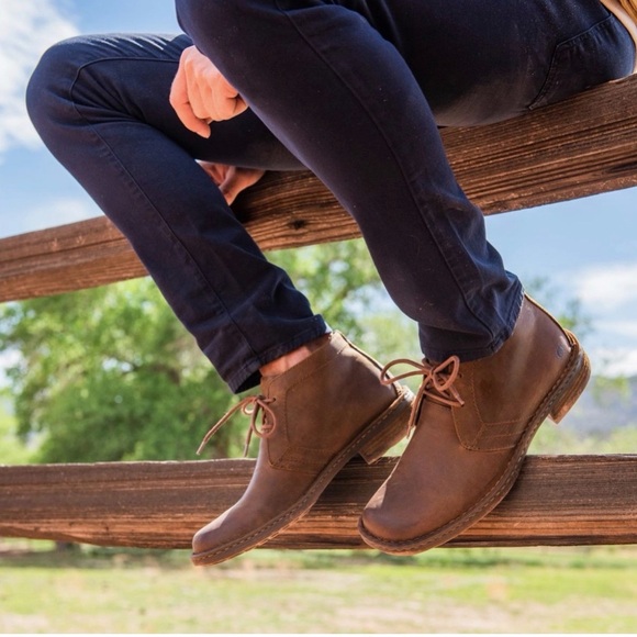 Born Other - Born ~ Men's Harrison Brown Distressed Leather Chukka Boots - Lace-Up Ankle